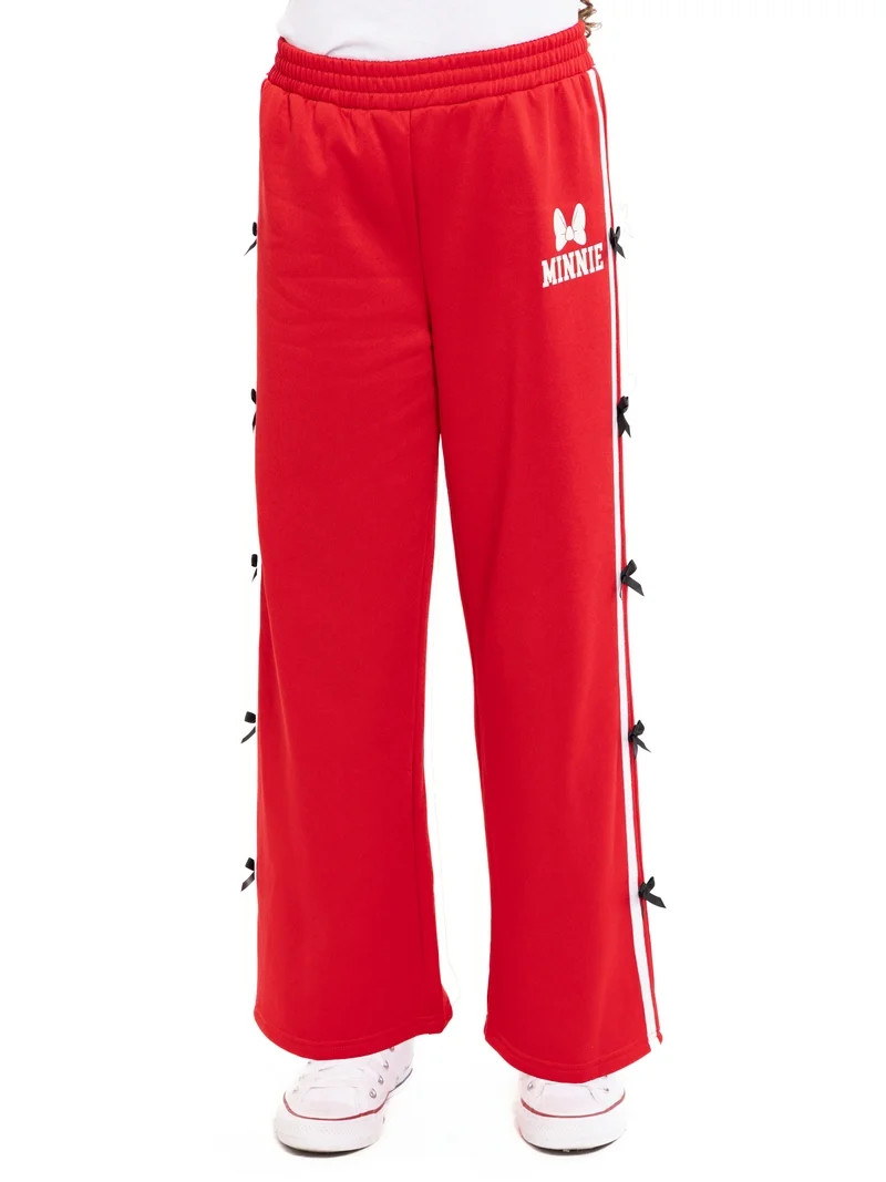 Minnie Mouse Girls Active Track Pants with Side Bows, Sizes 4-16 | Walmart (US)