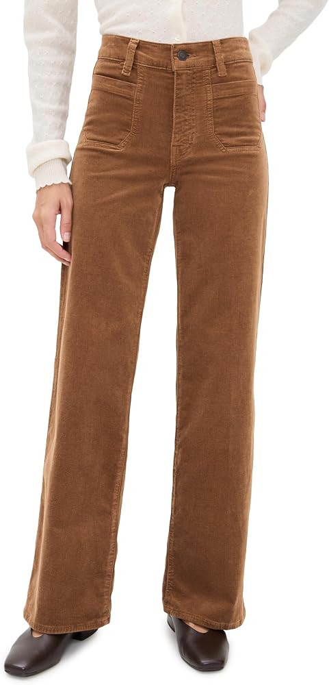 FRAME Women's Le Slim Palazzo Bardot Pocket Jeans | Amazon (US)