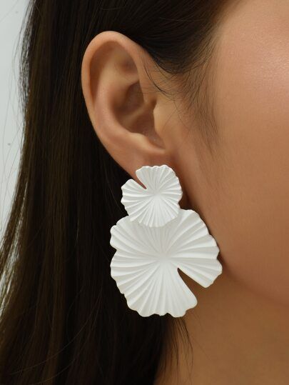 Lotus Leaf Earrings | SHEIN
