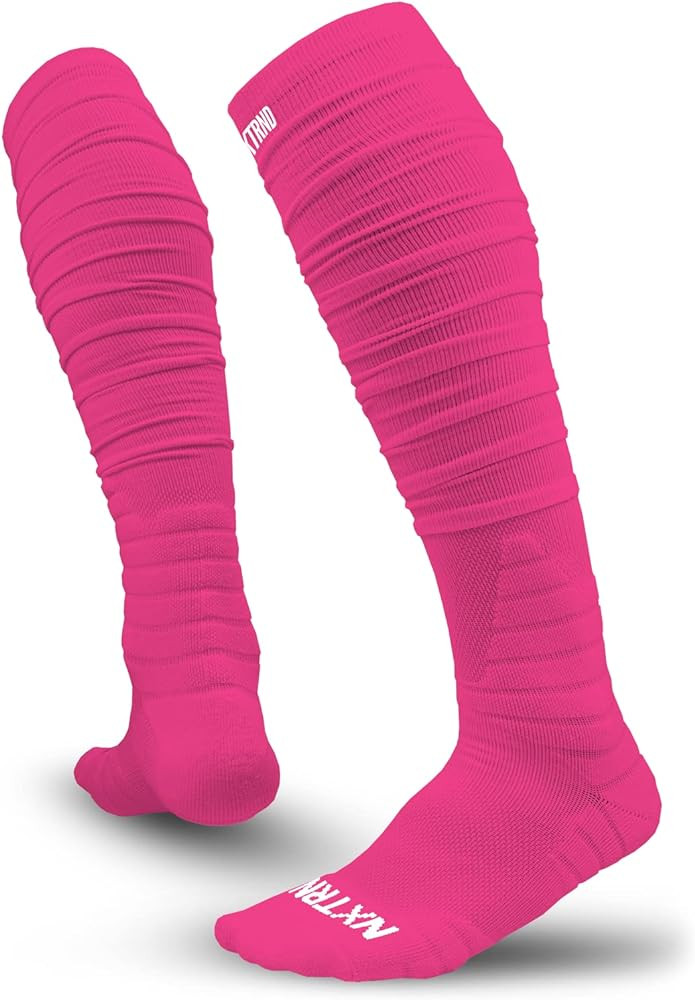 Nxtrnd XTD Scrunch Football Socks, Extra Long Padded Sport Socks for Men & Boys | Amazon (US)