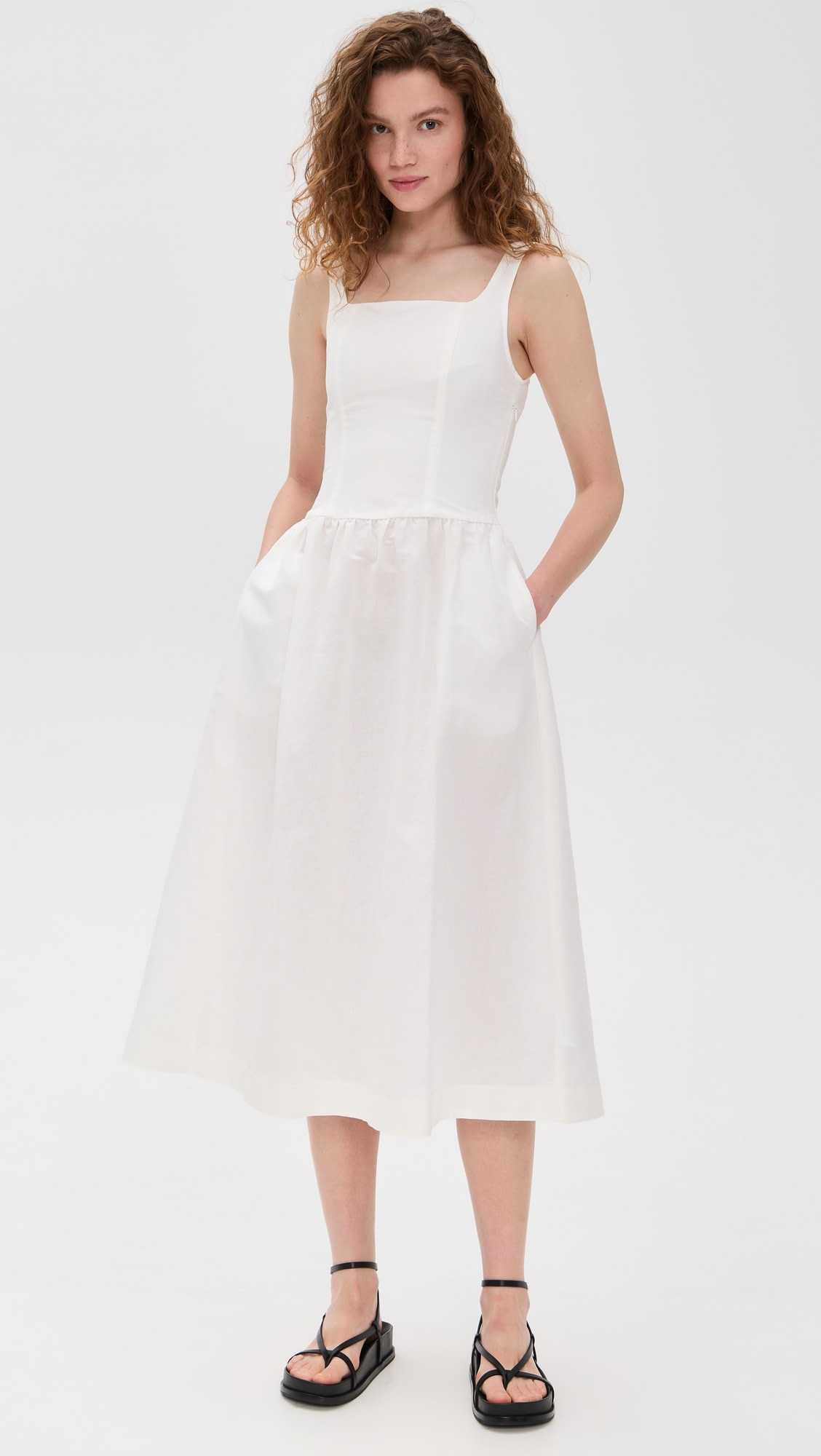 ALIGNE Rosia Linen Midi Dress | Shopbop | Shopbop