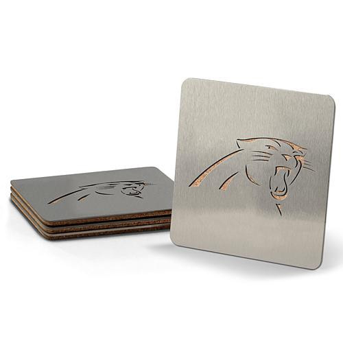 Football Fan Shop NFL Boasters 4-piece Coaster Set - Carolina Panthers | HSN