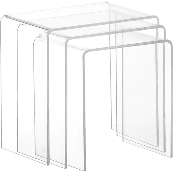 Clear Acrylic Nesting Tables (Set of 3) | Bed Bath & Beyond