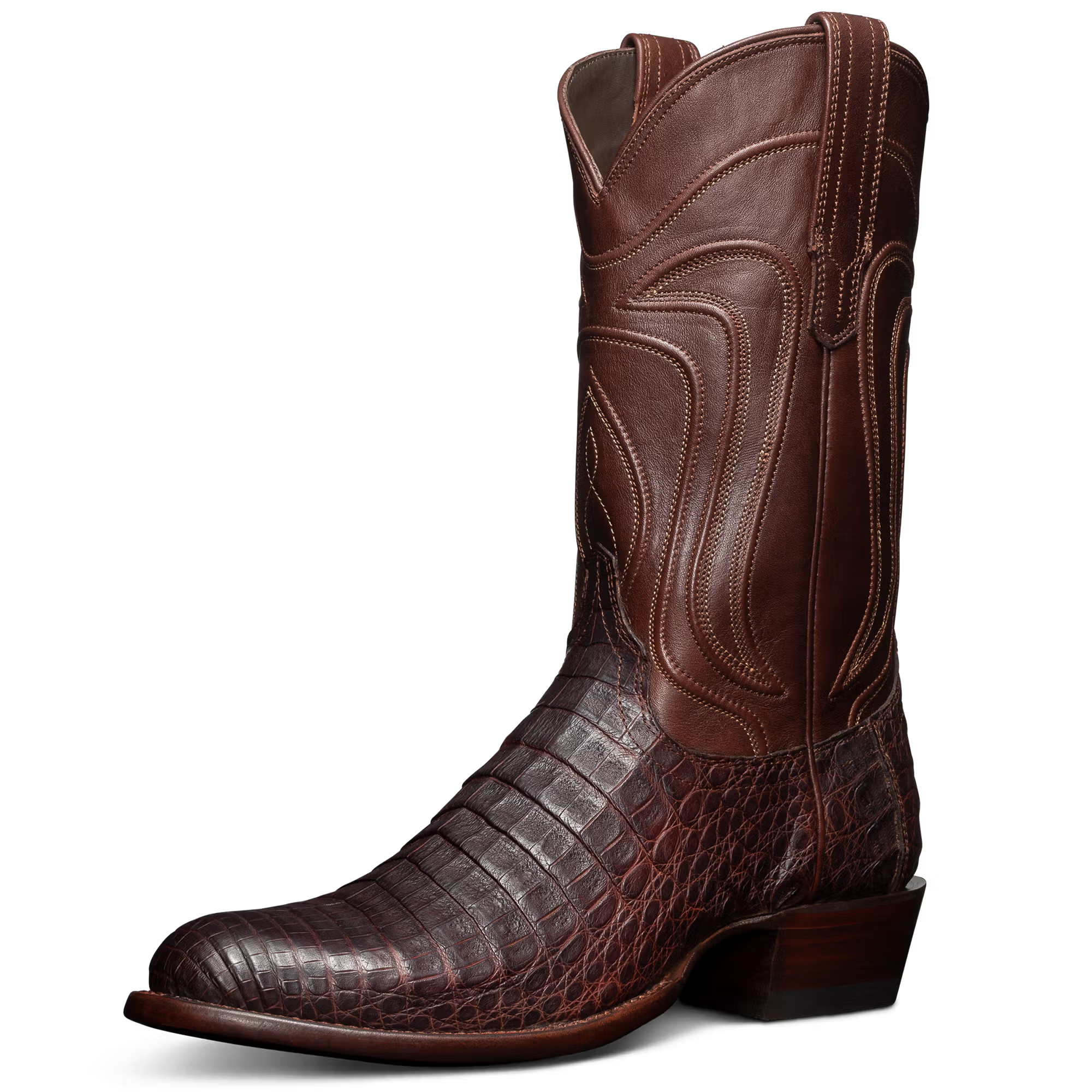 Men's Caiman Belly Cowboy Boots |  The Dillon - Mahogany | Tecovas | Tecovas