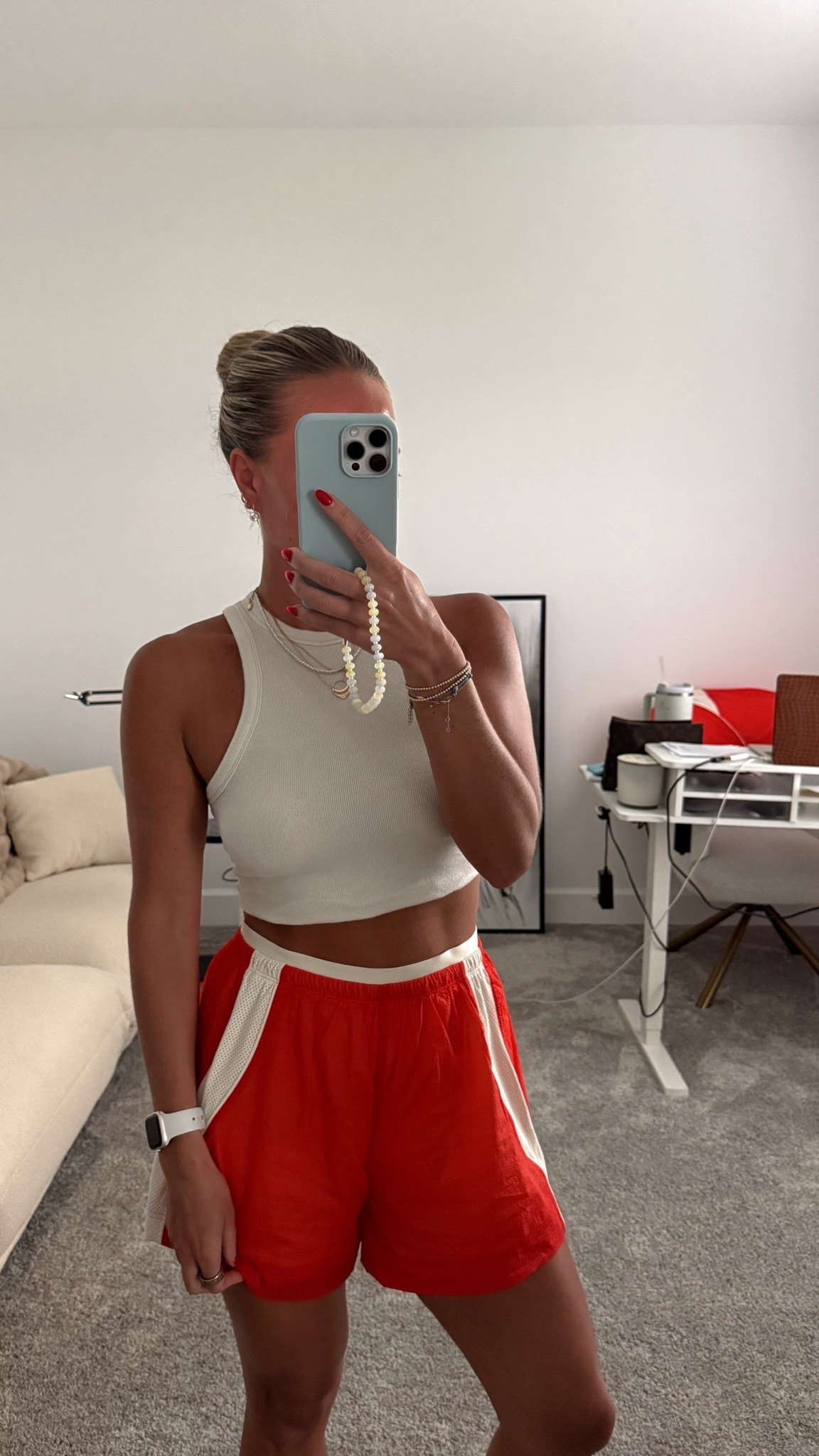Love this casual but put together fit. The @lululemon shorts are perfect for a pop of color. 

Wearing small in both. 

Elevated essentials, lululemon shorts, cropped tank, lululemon fit, easy outfit ideas

#LTKootd #LTKSeasonal