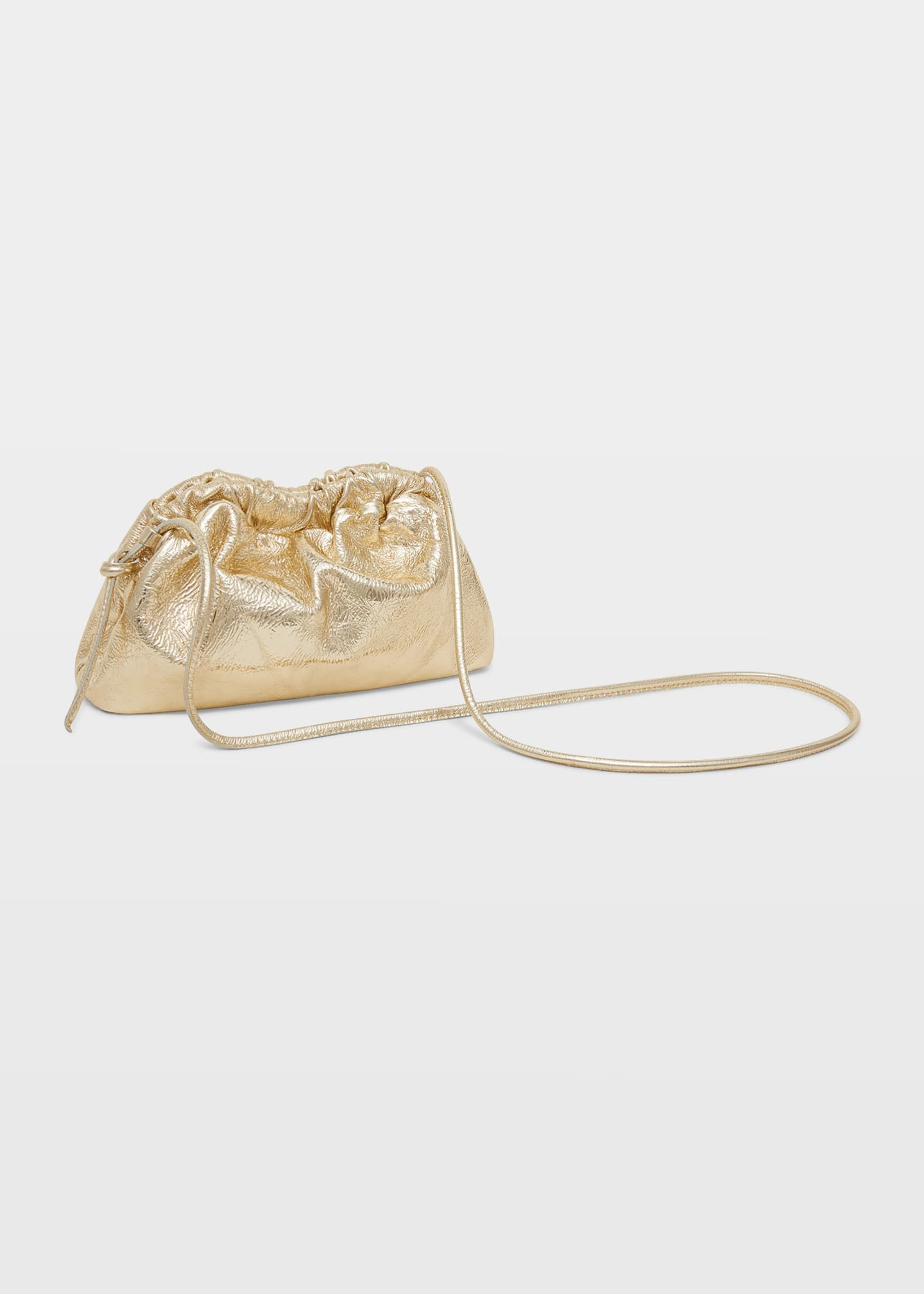 Mansur Gavriel Cloud Mini Crackled Metallic Clutch Bag | Bergdorf Goodman