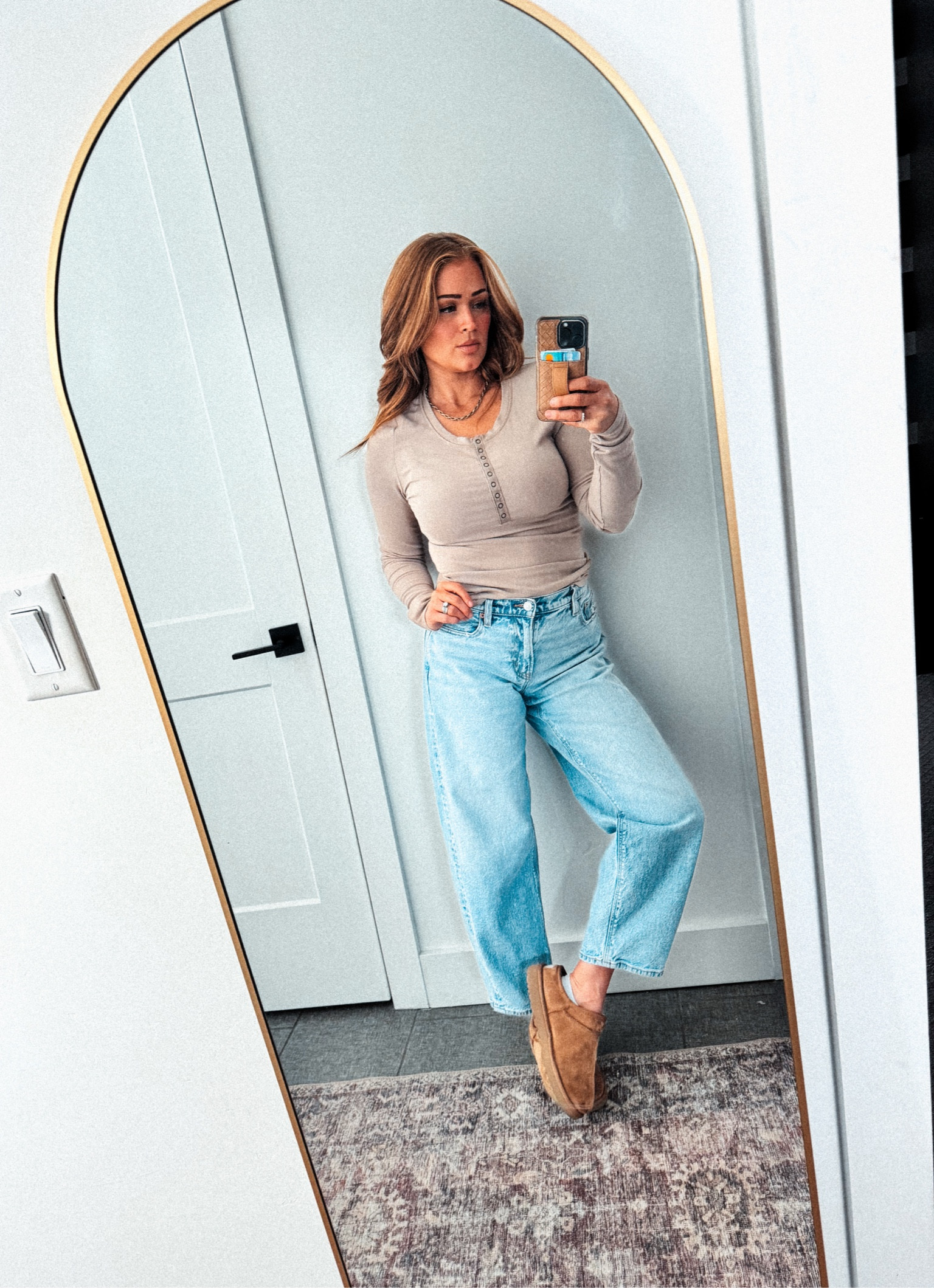 Size down for the jeans. Evening else is TTS. 