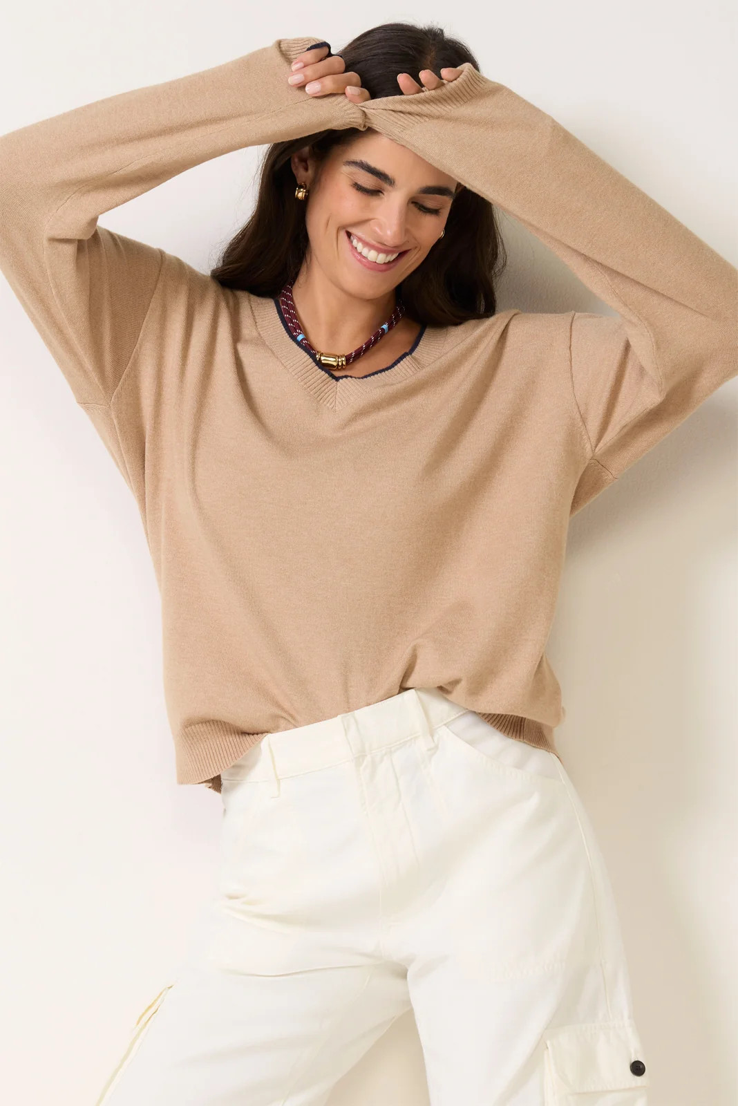 The Cozy V Neck Sweater | Evereve