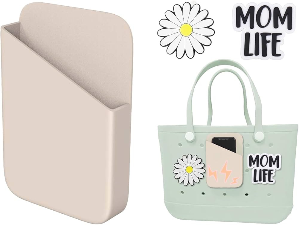 Silicone Phone Holder for Bogg Bag, Momlife Bag Charms Compatible with Bogg Bags, Find Your Phone... | Amazon (US)