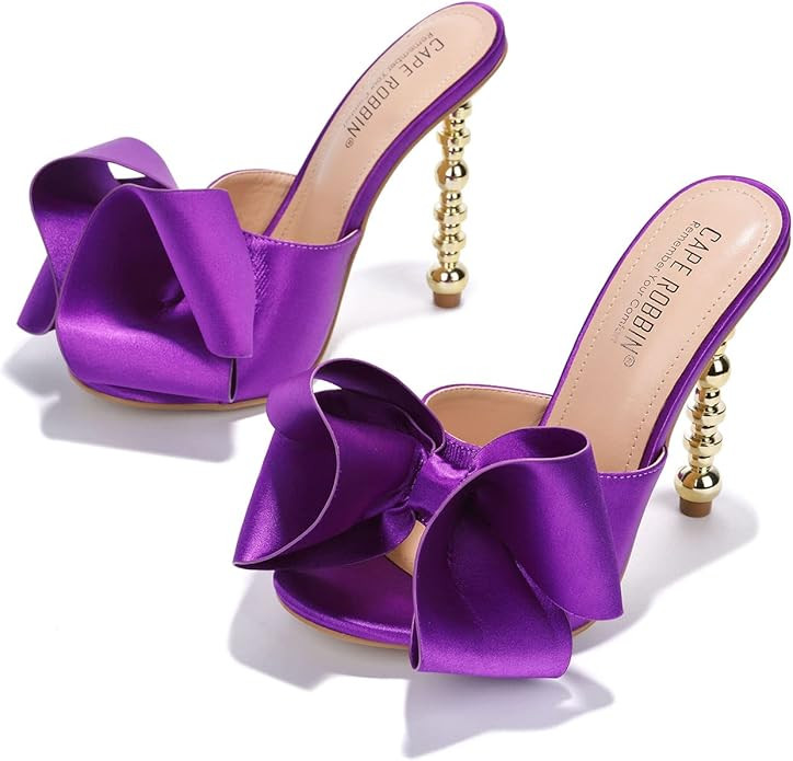 Cape Robbin Salsa Women's Sandals Sexy High Heels Open Toe Oval Pumps Black | Amazon (US)