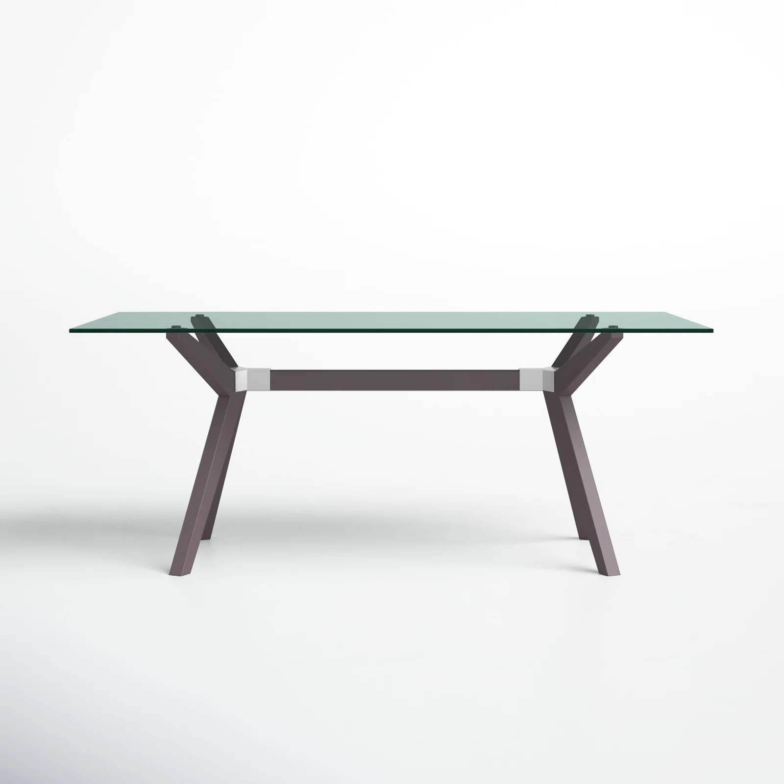 Walter Glass Top Solid Wood Base Dining Table | Wayfair North America