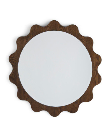 30in Ash Paxton Round Mirror | TJ Maxx