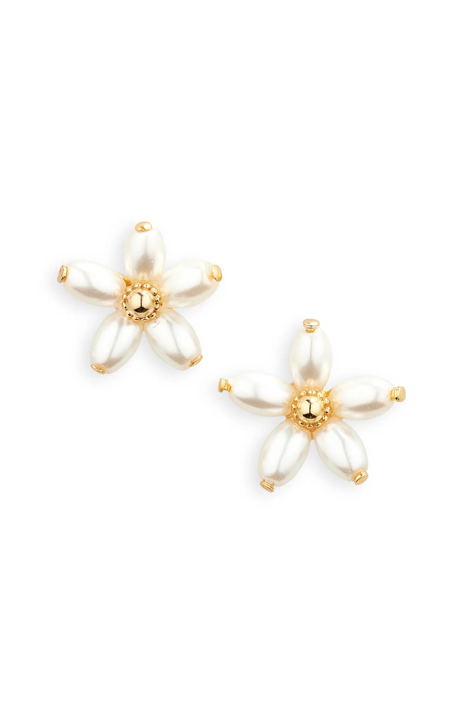 Kate Spade New York fresh squeeze faux pearl flower stud earrings | Nordstromrack | Nordstrom Rack