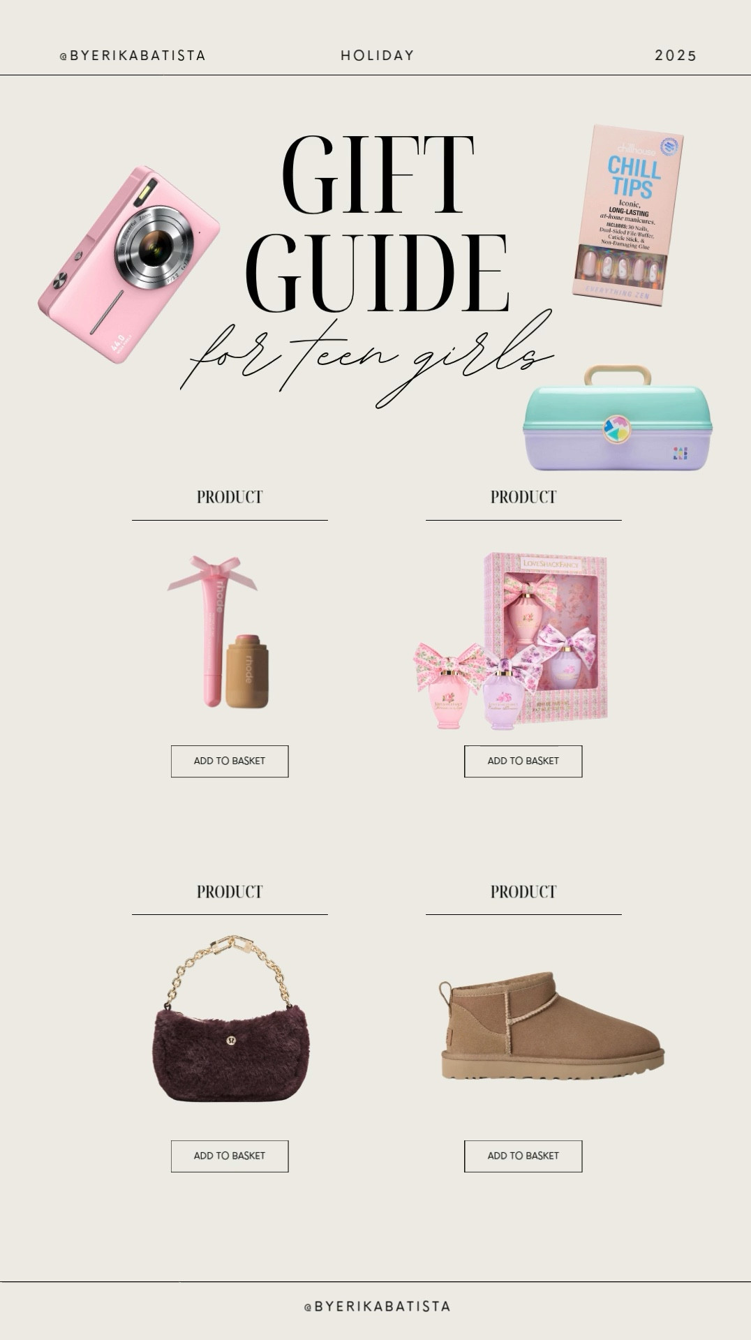 Gift ideas for Teen Girls💕every under $50, except for the Uggs 

#LTKHoliday #LTKGiftGuide #LTKKids