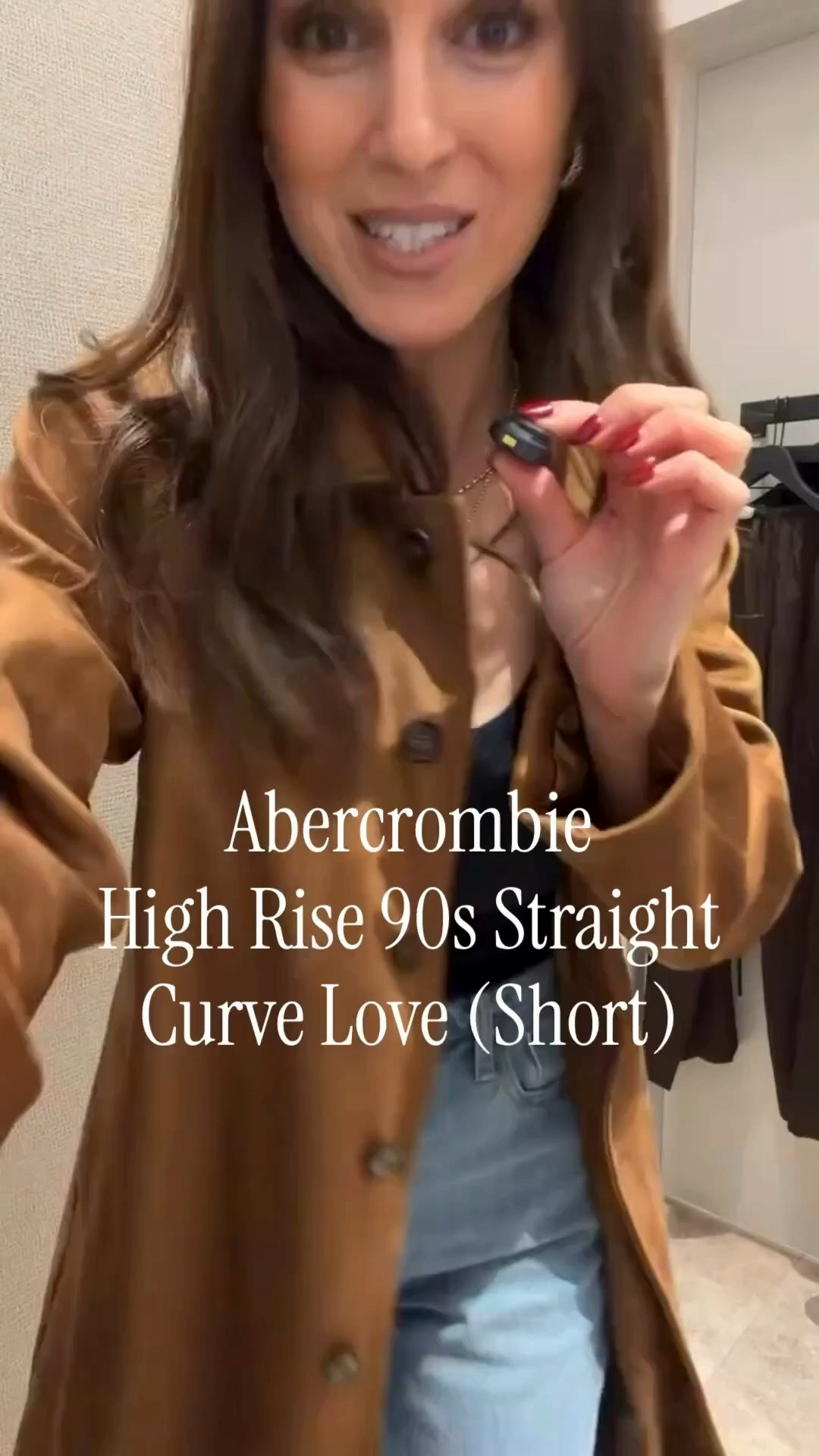 Abercrombie High Rise 90s Straight Curve Love (Short) I’m 5’5 and a half and sized down one.