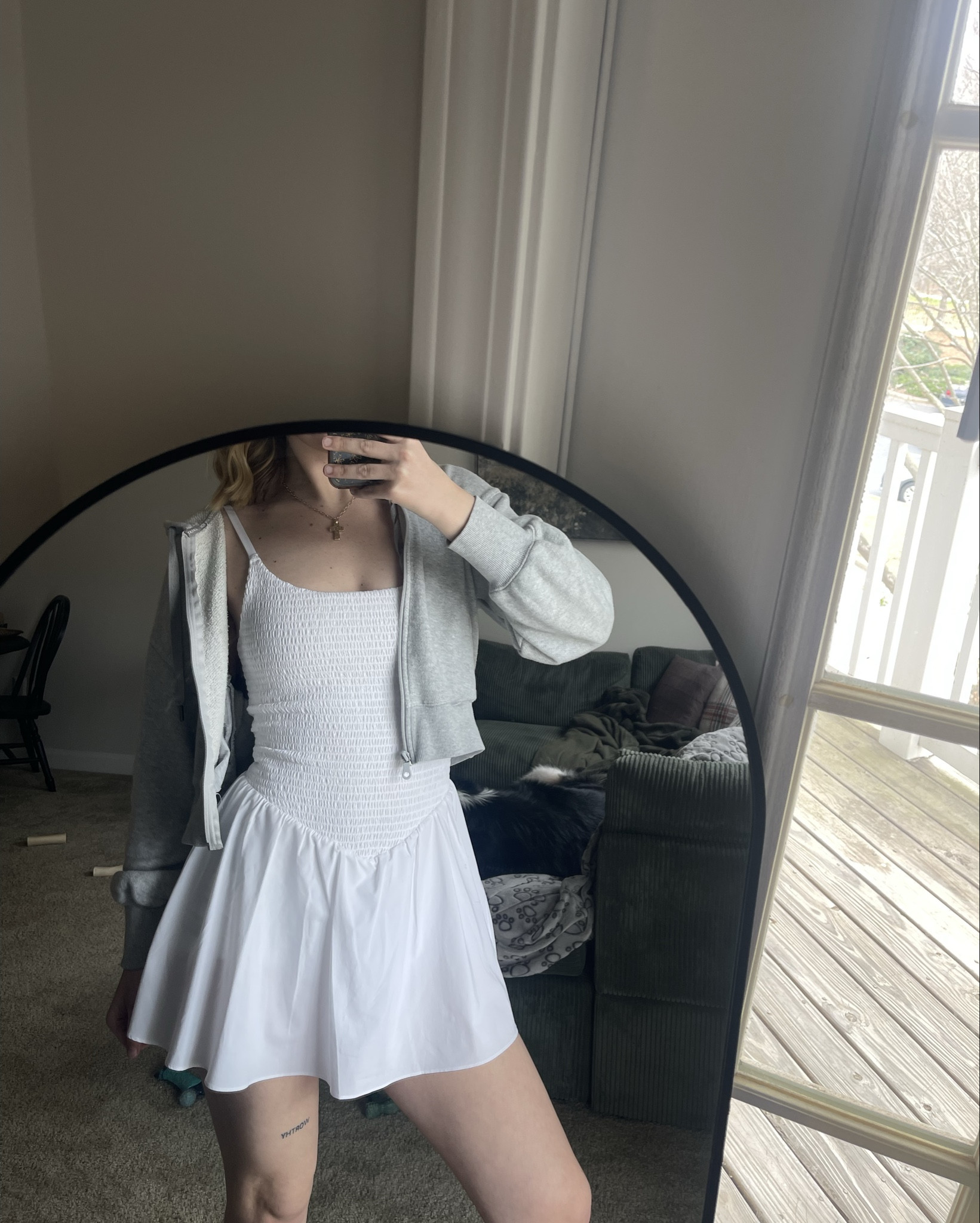 casual tennis dress spring ootd🤍🌸👟

#LTKSeasonal #LTKootd #LTKActive