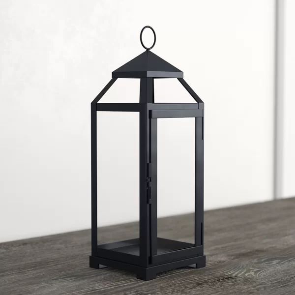 16" Tabletop Lantern Iron | Wayfair North America
