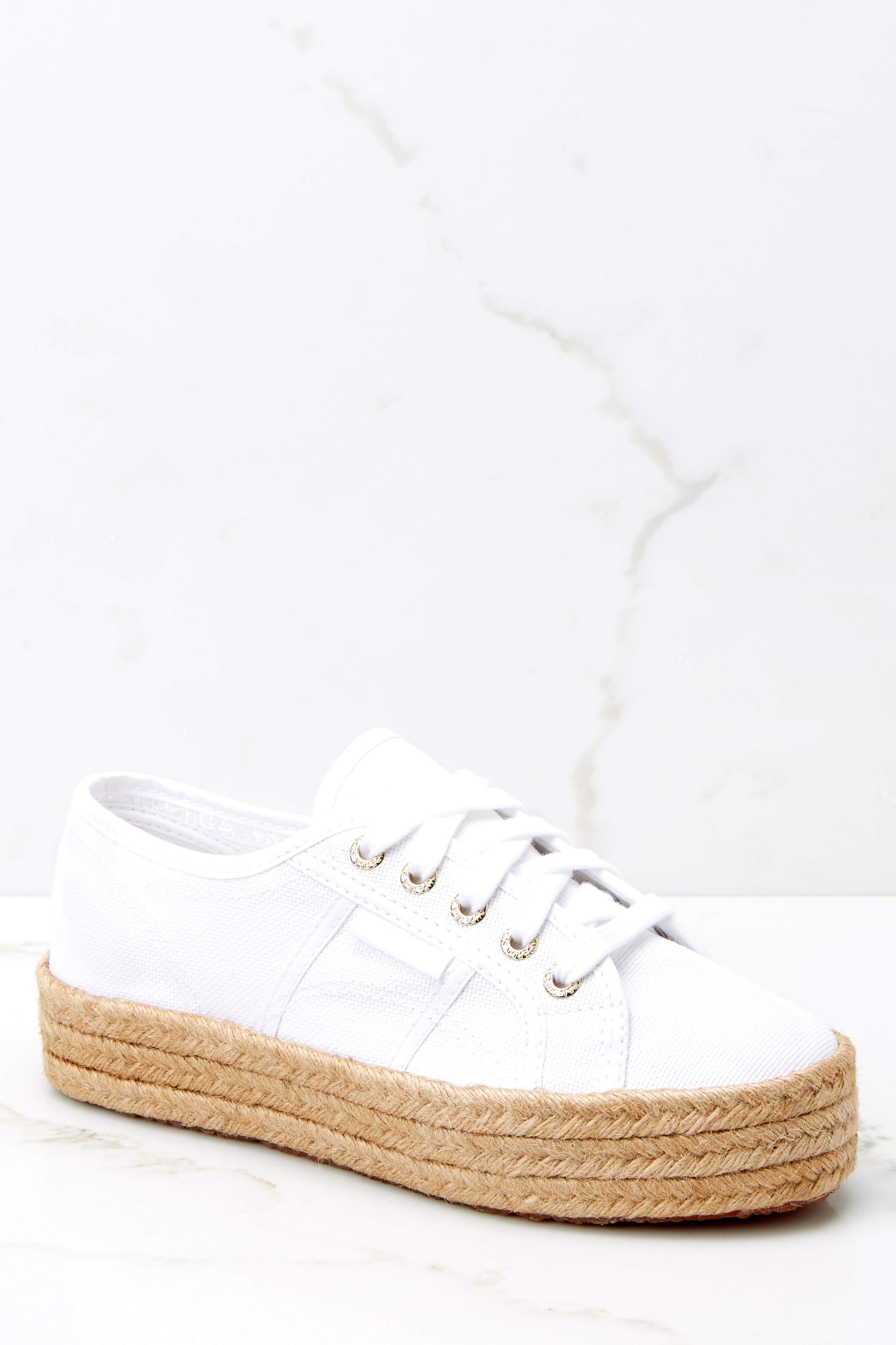 2730 Cotropew White Platform Sneakers | Red Dress 