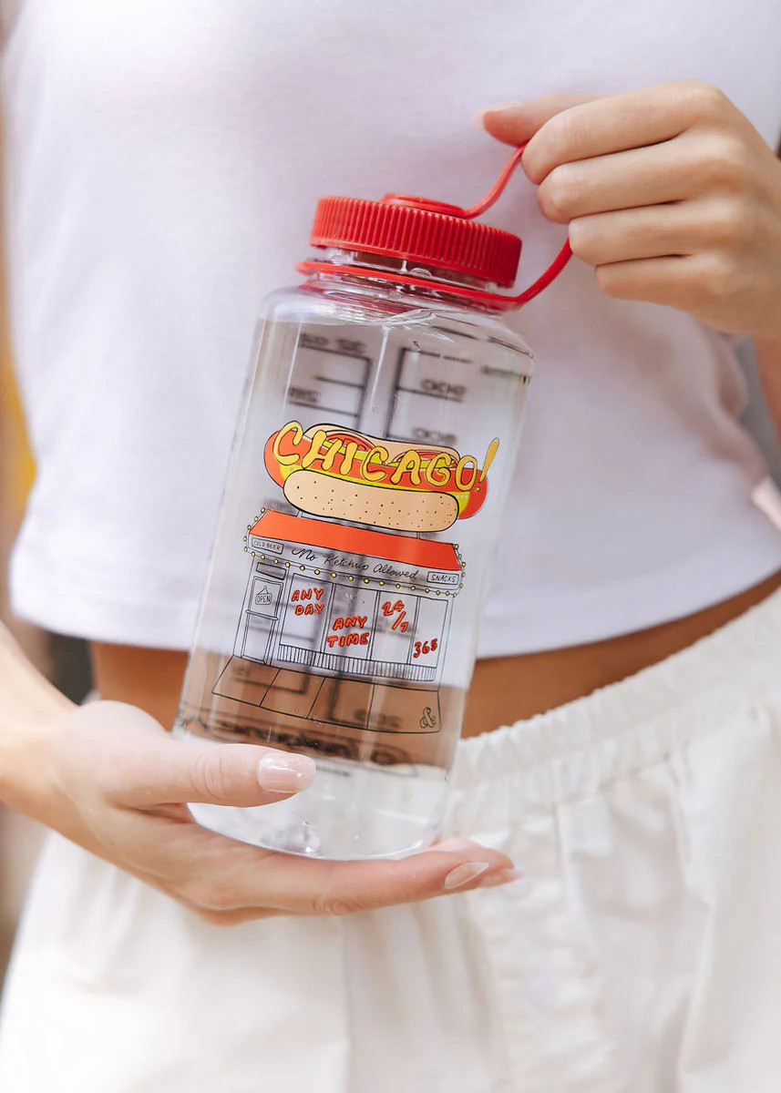 Chicago Hot Dog Stand Nalgene 32oz - Clear | Alice & Wonder