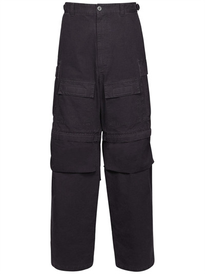 Balenciaga - Logo embroidery large cargo pants - Blue | Luisaviaroma | Luisaviaroma