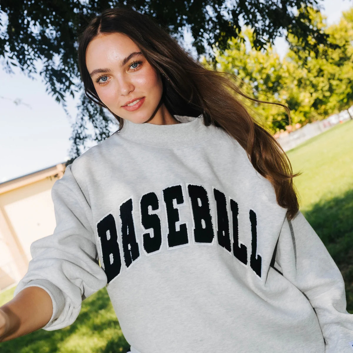 Baseball Mockneck Sweatshirt | Staykation