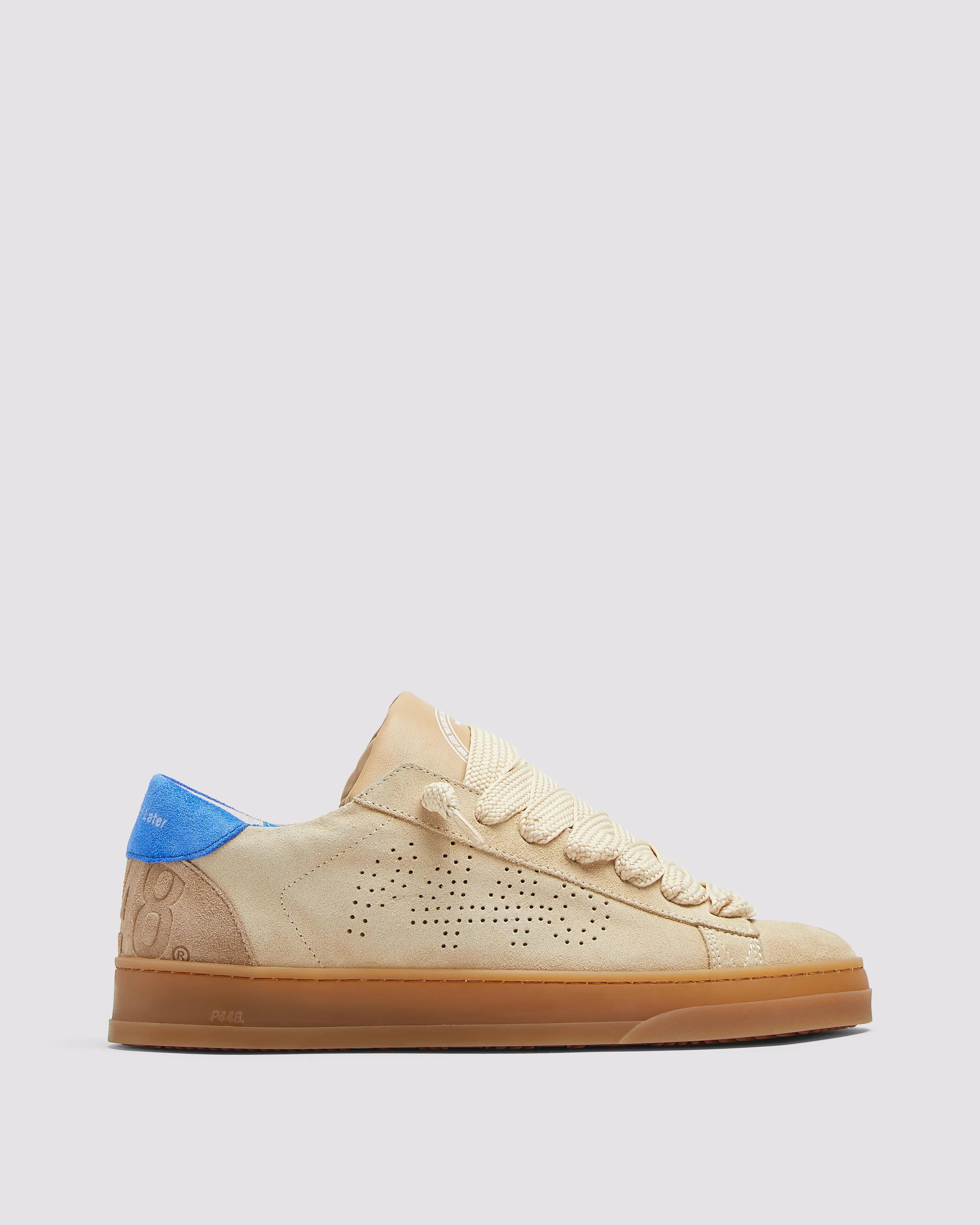 Jack Puff Bay - Men's Low-Top Beige Suede Sneaker | P448