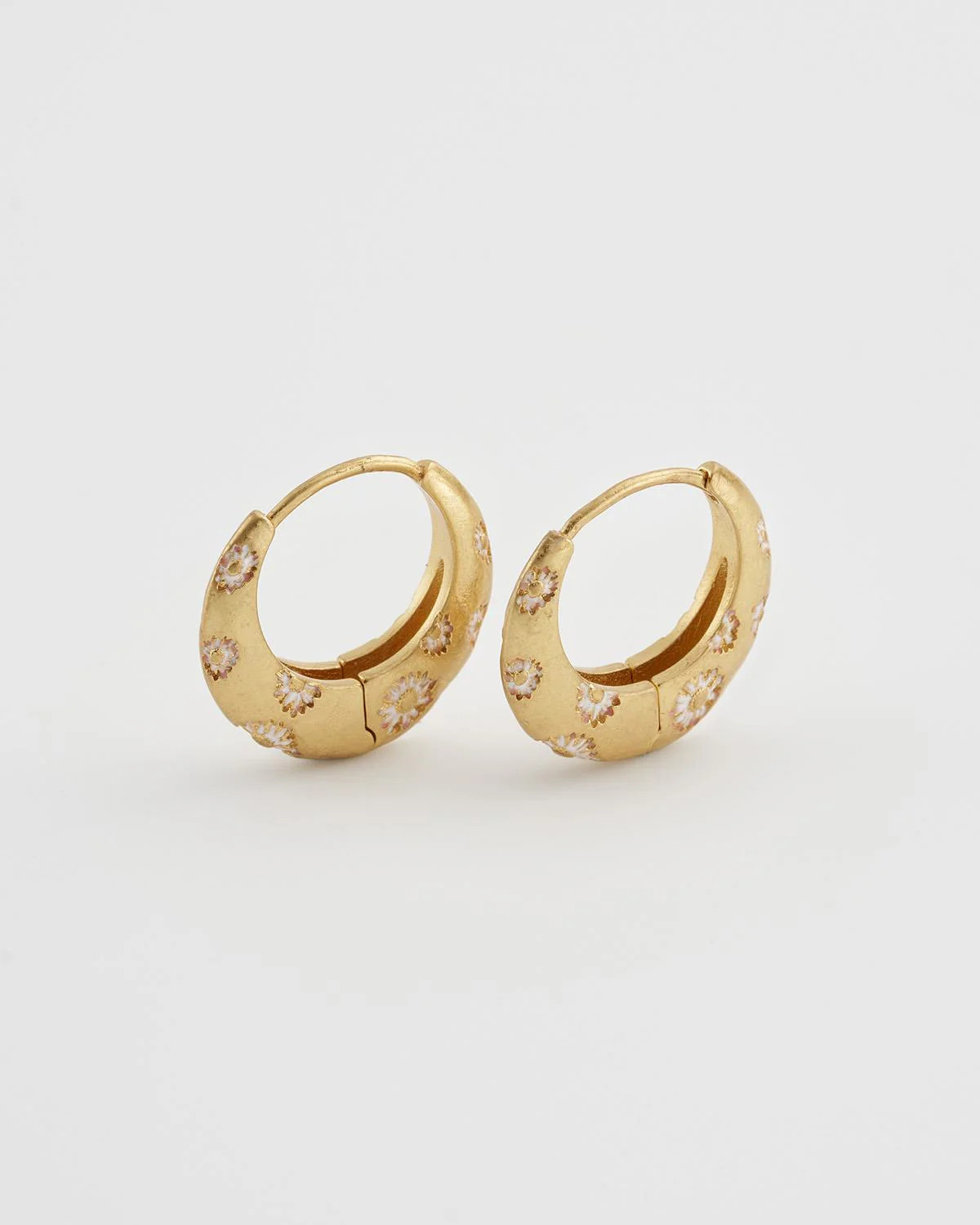 Daisy Hoop Earrings | Fable England