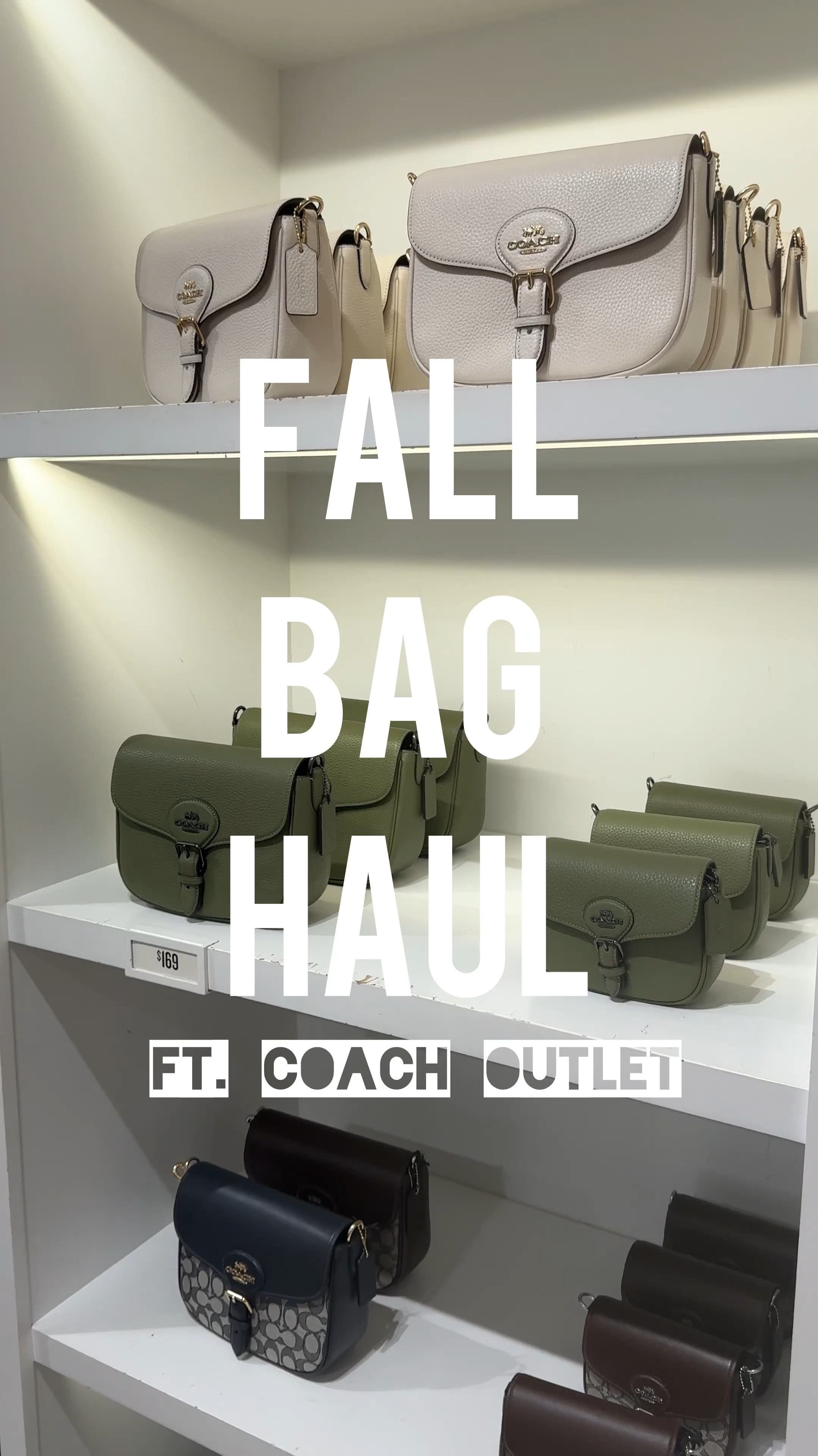 Fall Bag Haul ft. Coach Outlet 🍂
•
Imma Coach girlie through and through 🙌🏾 but specifically Coach outlet because I love a good deal.
•
I saw the Satchel Crossbody bag in Dark Stone on Alicia Gettys a few months ago and went to buy it online recently and it was gone 😭 BUT we popped into the Coach Outlet while we were in Charlotte last month and she was there 😄🙌🏾 the Dark Stone and the Military Green are so fire and perfect for Fall 🍂

#LTKItBag #LTKVideo #LTKSeasonal