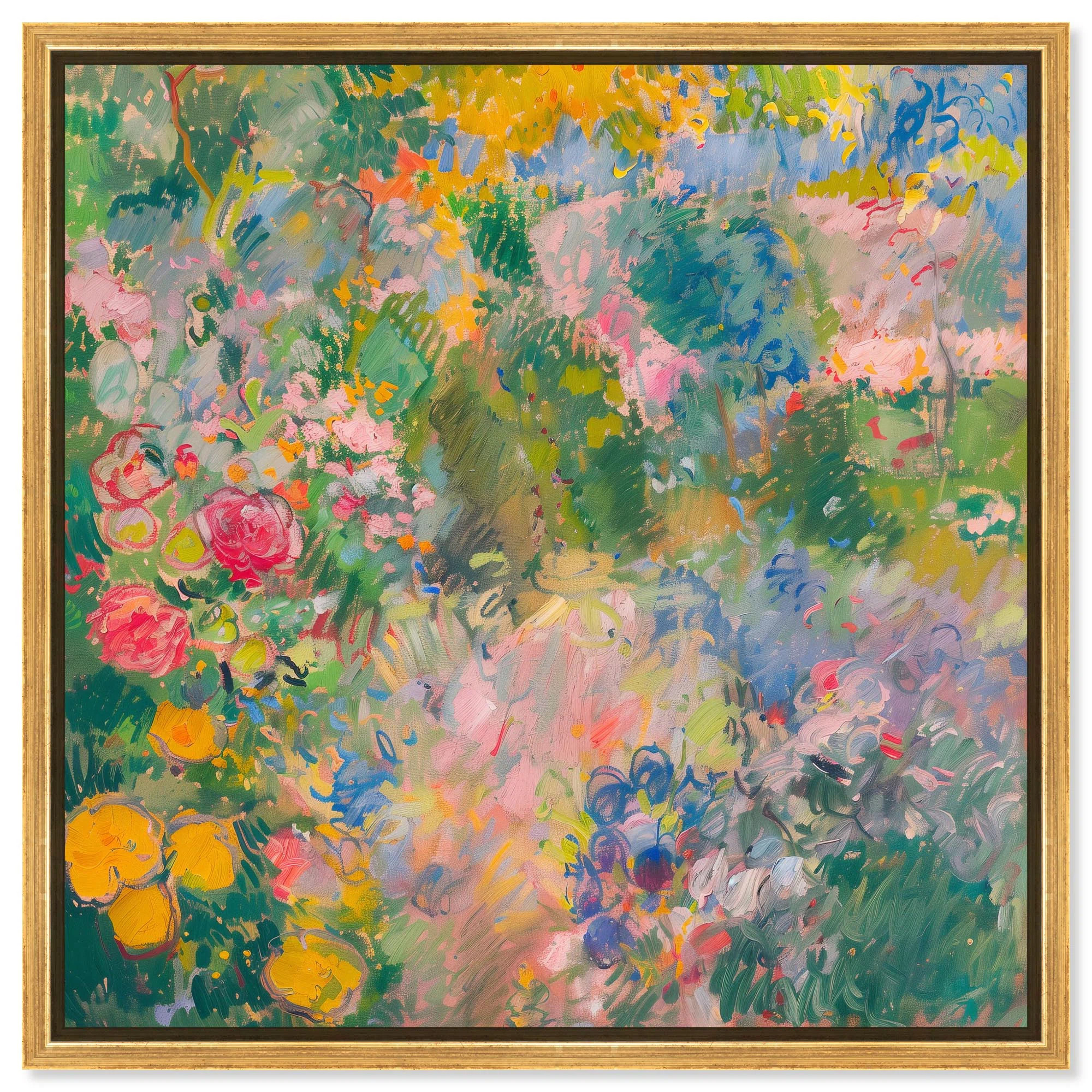 Hues of Happiness I Canvas Vintage Floral Art by Art Remedy | Joss & Main