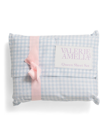 Gingham Sheet Set | TJ Maxx