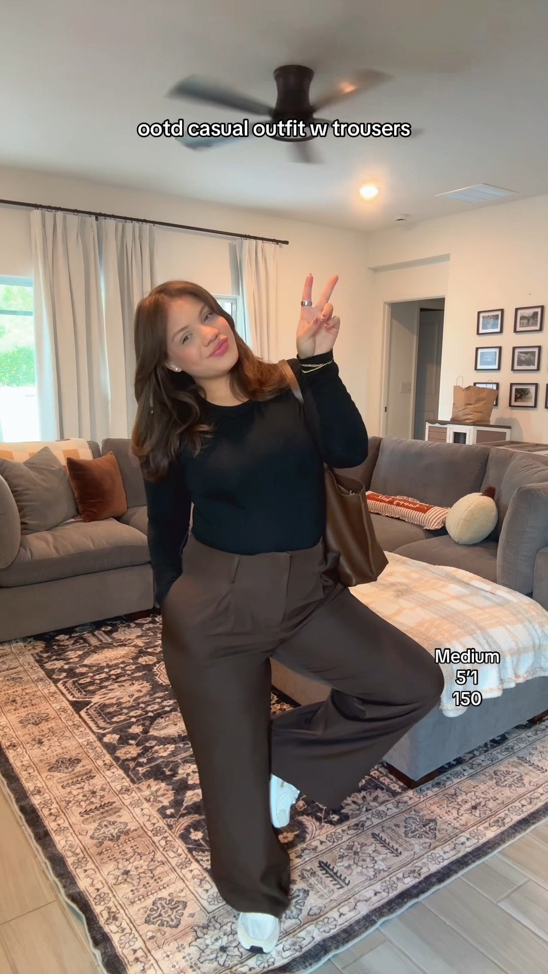 CASUAL OOTD WITH TROUSERS 

#LTKMidsize #LTKootd #LTKFindsUnder50