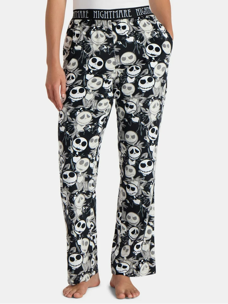 Nightmare Before Christmas Women’s Velour Sleep Pants, Sizes XS-3X | Walmart (US)