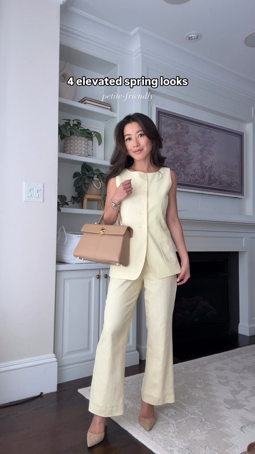 Read sizing below! Big flash sale on pants & shorts today at ann Taylor and 30% off other item. Linked another good pant under similar 

The black linen blend palazzo pants are great with 5 star ratings, and not too wide! 

Look 1:
• Cafune stance bag not linkable 
• Petite Linen-Blend Long Vest in yellow buttercream 00P. Ann Taylor runs bigger and this fits loose on me at waist and torso 

• The Petite Flare Ankle Pant in Linen Blend in yellow buttercream 00P - also fits loose on me throughout 

• Azra suede heels 5 old version 

Look 2:
• Petite Tailored Short in Tweed 00P - fits slightly big on me per typical ann Taylor sizing but not bad!

• butter yellow Linen-Blend lightweight Cardigan in XXS regular sizing looser fit 

Look 3:
•  Maxi Dress in blue floral 00P perfect fit with pockets and bra friendly - low stock in petites but linked classic sizing

• Cork Chain Block Heel Sandals size 5 

Look 4:
• Petite Easy Palazzo Pant in Linen Blend in black XXS Petite - so comfortable and flattering! Great work to weekend pant. Stretch back waist. A tad loose but not as big as the other pants on me 

• Petite Off-The-Shoulder Top in winter white size XXS Petite worn with nippies 

• Linked similar shoes 

Petite friendly, elevated spring and summer outfits, classic workwear 


#LTKFindsUnder100 #LTKWorkwear #LTKPetite