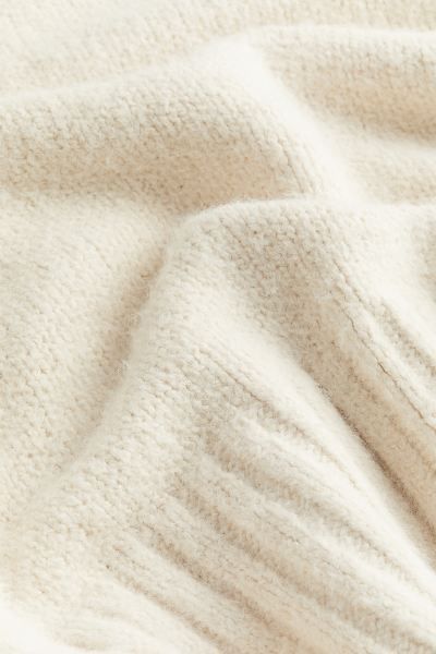 Oversized Mock-turtleneck Sweater - Cream - Ladies | H&M US | H&M (US + CA)