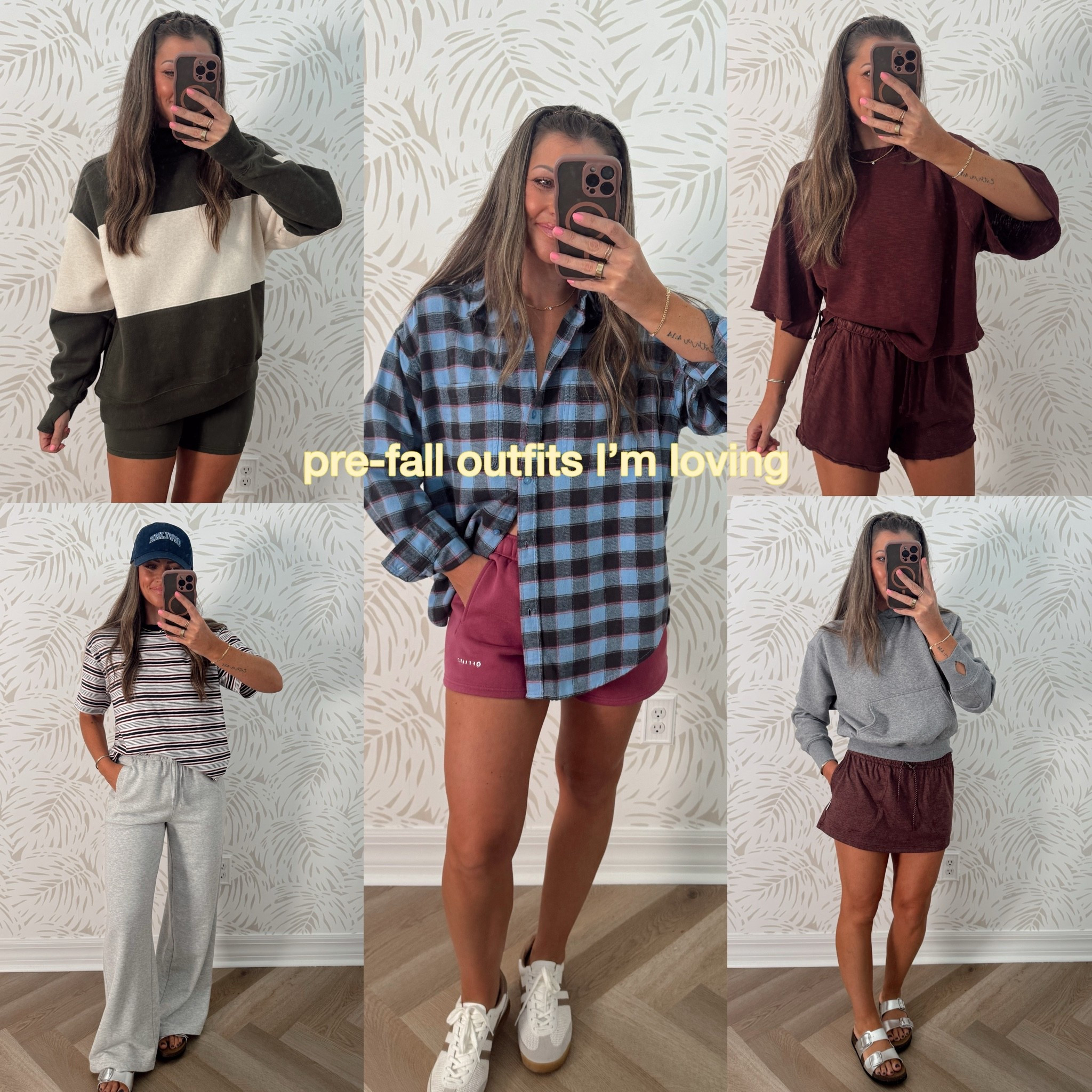 Pre-fall fits I’ll be livingggg in for making mom life easier 🤏🏻 These are all soooo comfy, easy to style (making getting ready simple & quick!) BUT they also make me feel confident and put together for my day, too! 😮‍💨 You just can’t beat @aerie 💗 **wearing my true XS (I always size down in Aerie!) in each item except activewear, I stick with a small.. Hope that helps sizing reference!! #ad #Aerie #AeriePartner #AerieREAL #momoutfits #easyoutfitideas #casualoutfits #teacheroutfit #traveloutfits #traveloutfitidea #prefall #falltransition #falloutfits