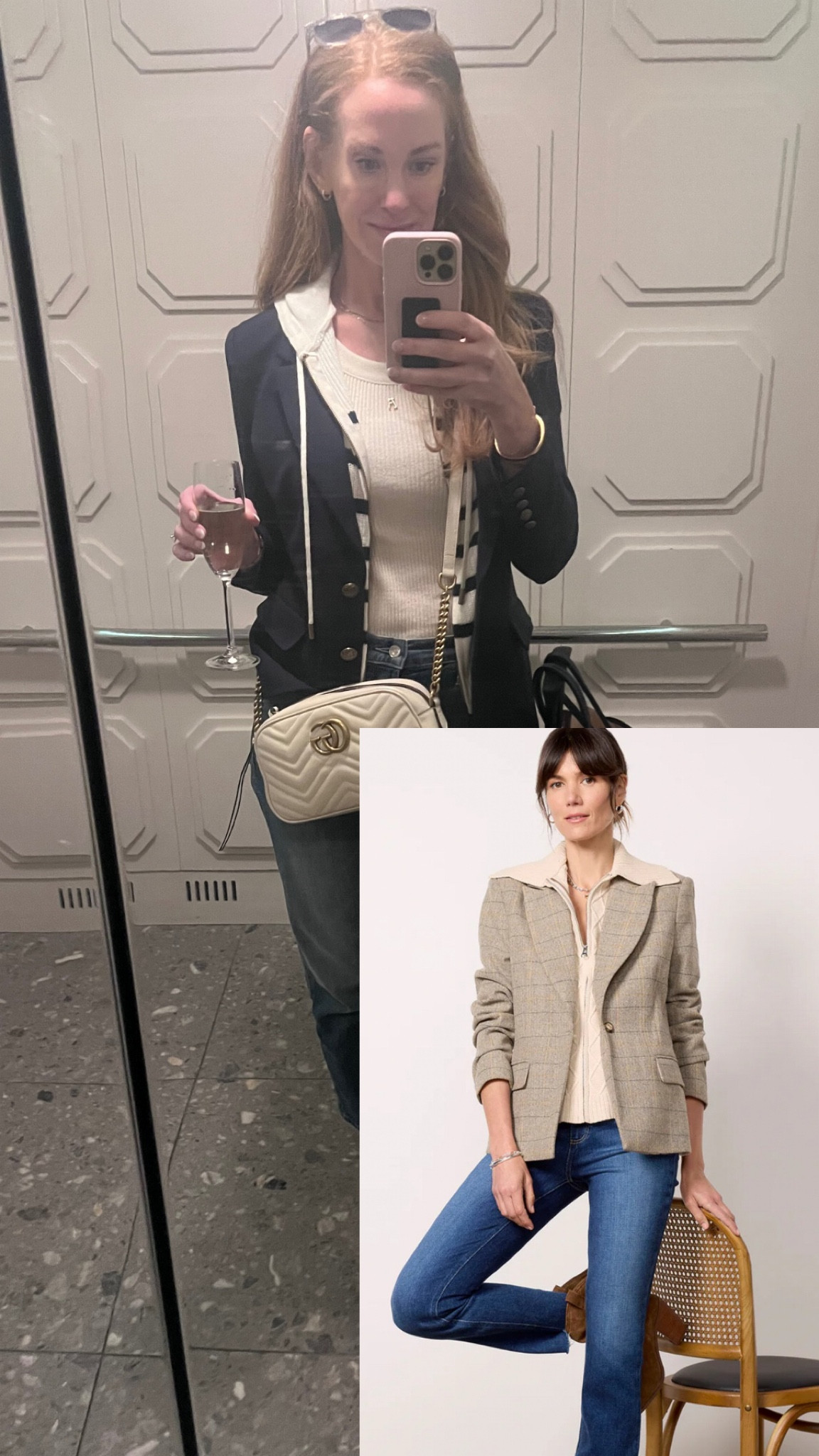 The sweater blazer is the best! You can zip the sweater out for just a blazer too. 
I love this fall pattern! 

#LTKSeasonal #LTKStyleTip #LTKWorkwear