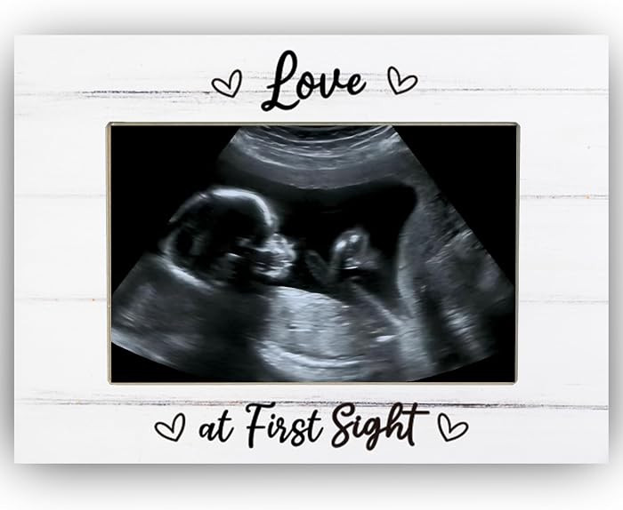 Love at First Sight Picture Frame, Baby Ultrasound Photo Frame, Pregnancy Gifts for Expecting Mom... | Amazon (US)