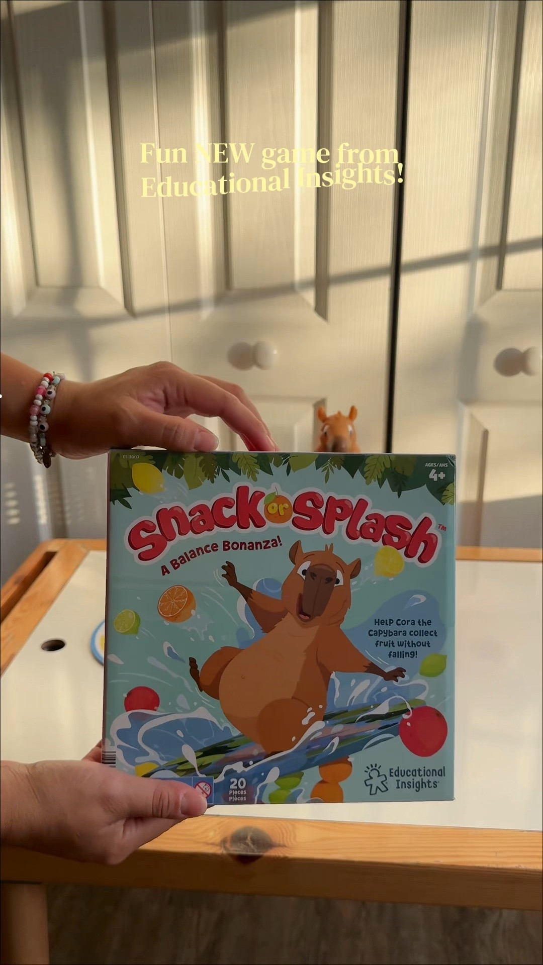 🚨NEW from @Educational Insights Snack or Splash! A Balancing Bonanza!

This balancing game has been SUCH a hit in our house lately. 

My toddlers think they’re just playing, but they’re actually working on fine motor skills, hand-eye coordination, color matching, patience & problem solving the whole time.

I love finding screen free activities for kids that keep them busy without a huge mess & this one is perfect for preschoolers, toddlers & even siblings to play together. 

Definitely one of those educational toys that doesn’t feel “educational” to them at all & fun for family game night. 

#educationalinsights #newtoys #educationaltoys #gamesforkids

#LTKKids #LTKmomlife