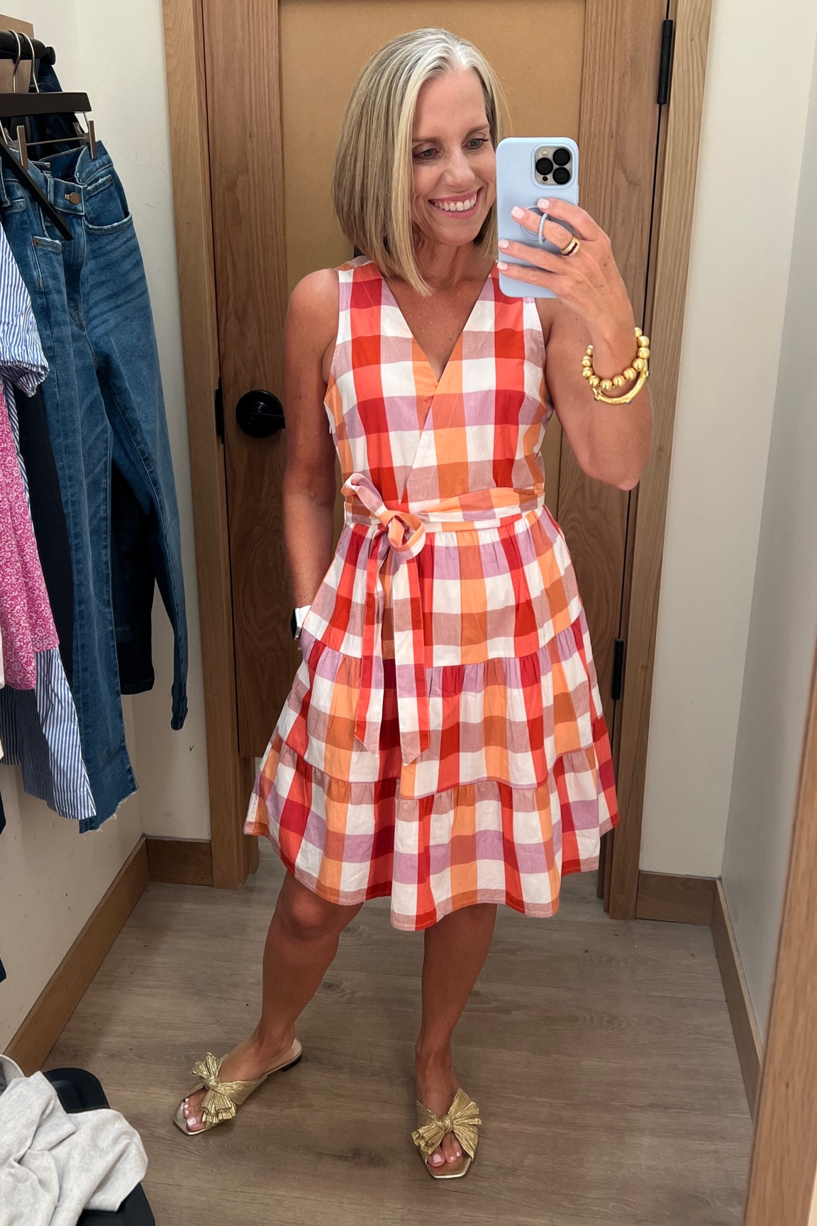 Love this plaid wrap dress. So cute for summer and into fall with a denim jacket and booties or mules 

#LTKsalealert #LTKstyletip #LTKSeasonal