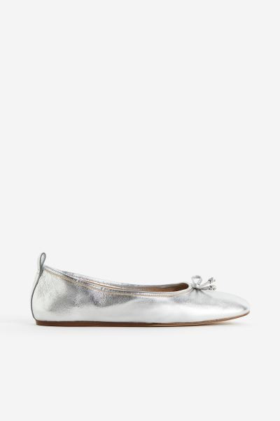 Leather Ballet Flats | H&M (US + CA)