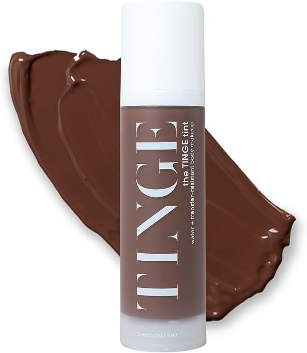 Tinge Body Makeup, Water & Transfer Resistant, Medium Coverage Cream, Lasts Up to 48 Hours, For All Skin Types, Fragrance Free, Vegan, American Made, 3.38 Fl Oz. - Deep Neutral | Amazon (US)