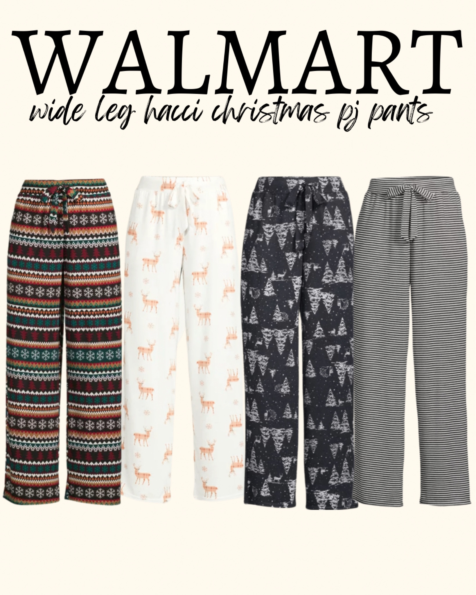 Here’s the Christmas hacci bottoms!







#walmart #walmartfashion walmartstyle #walmartfinds #loungewear #loungefly #plaid #hacci #haccipjs #widelegpajamas #pajamabottoms #pjpants #cozy #sleepwear #loungepants #wideleg #pjs #pajama #secrettreasures #christmas #holidaypajamas #christmaspajamas #christmaspjs #fallstyle #falllounge #joyspun #new #timeandtru #noboundaries

#LTKHoliday #LTKSeasonal #LTKunder50