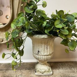 Weathered Cement Urn Planter | Antique Farm House