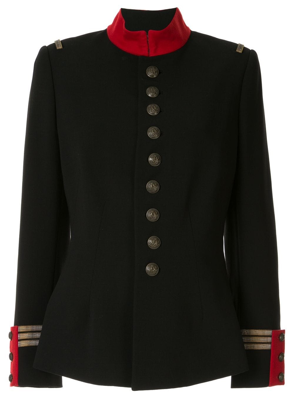Ralph Lauren Collection fitted military jacket - Black | Farfetch Global
