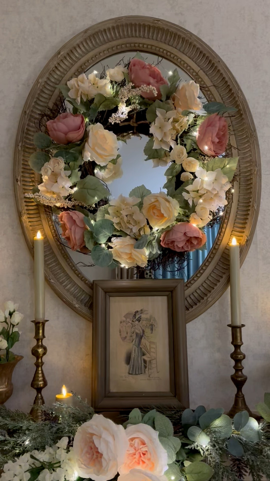 Valentine’s Day decor, @Michaels faux roses, @Etsy Valentine heart garland, cozy home decor, living room mantel 

#LTKValentine #LTKSaleAlert #LTKHome