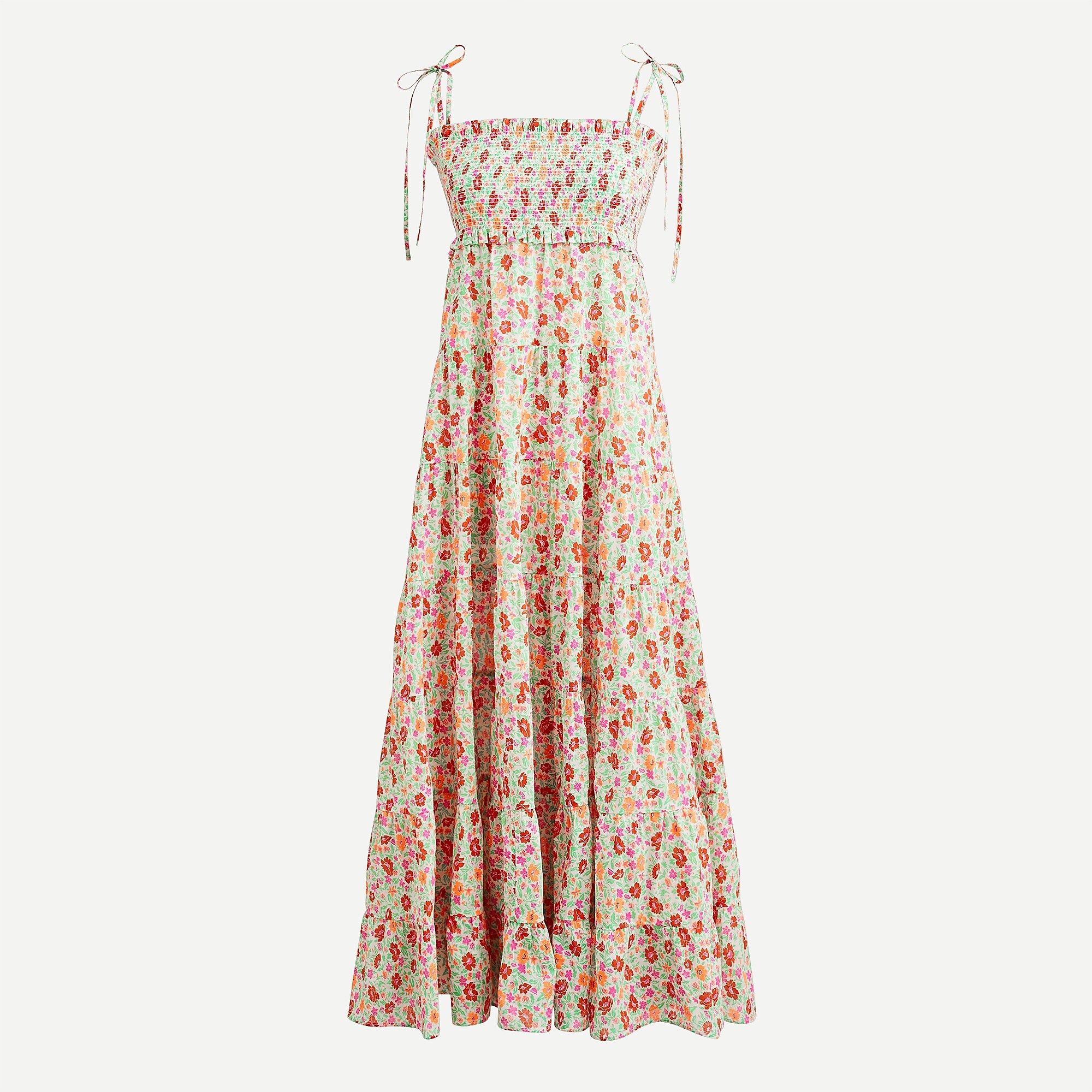 Cotton voile smocked dress in storybook floral | J.Crew US