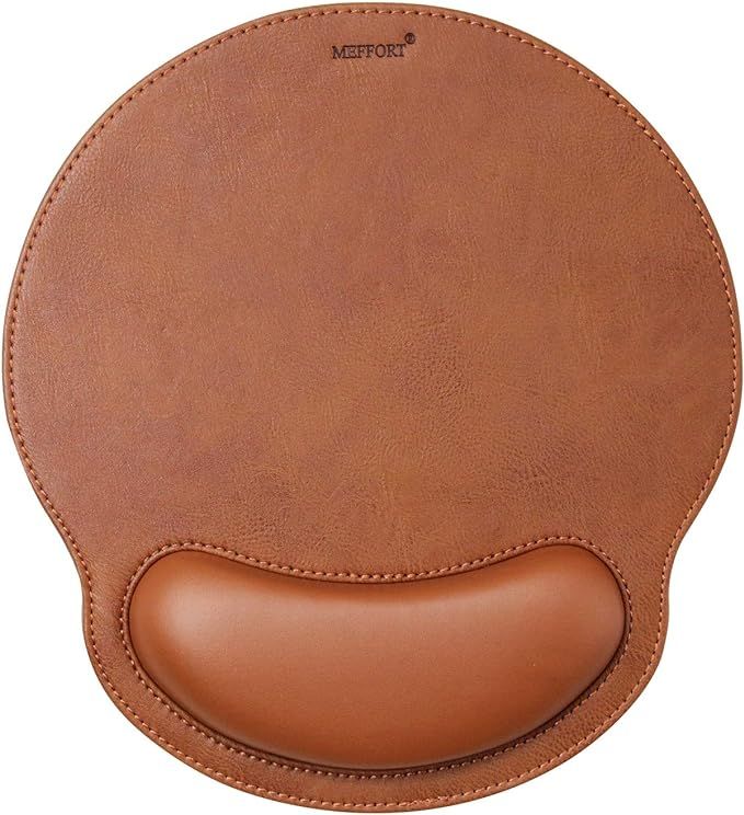 Meffort Inc Leather Mouse Pad with Wrist Rest Support & Non-Slip Base, Durable Ergonomic Gaming M... | Amazon (US)