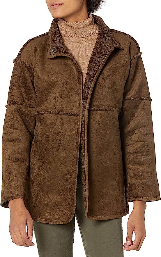 Velvet by Graham & Spencer Women's Albany Faux Sherpa Jacket | Amazon (US)