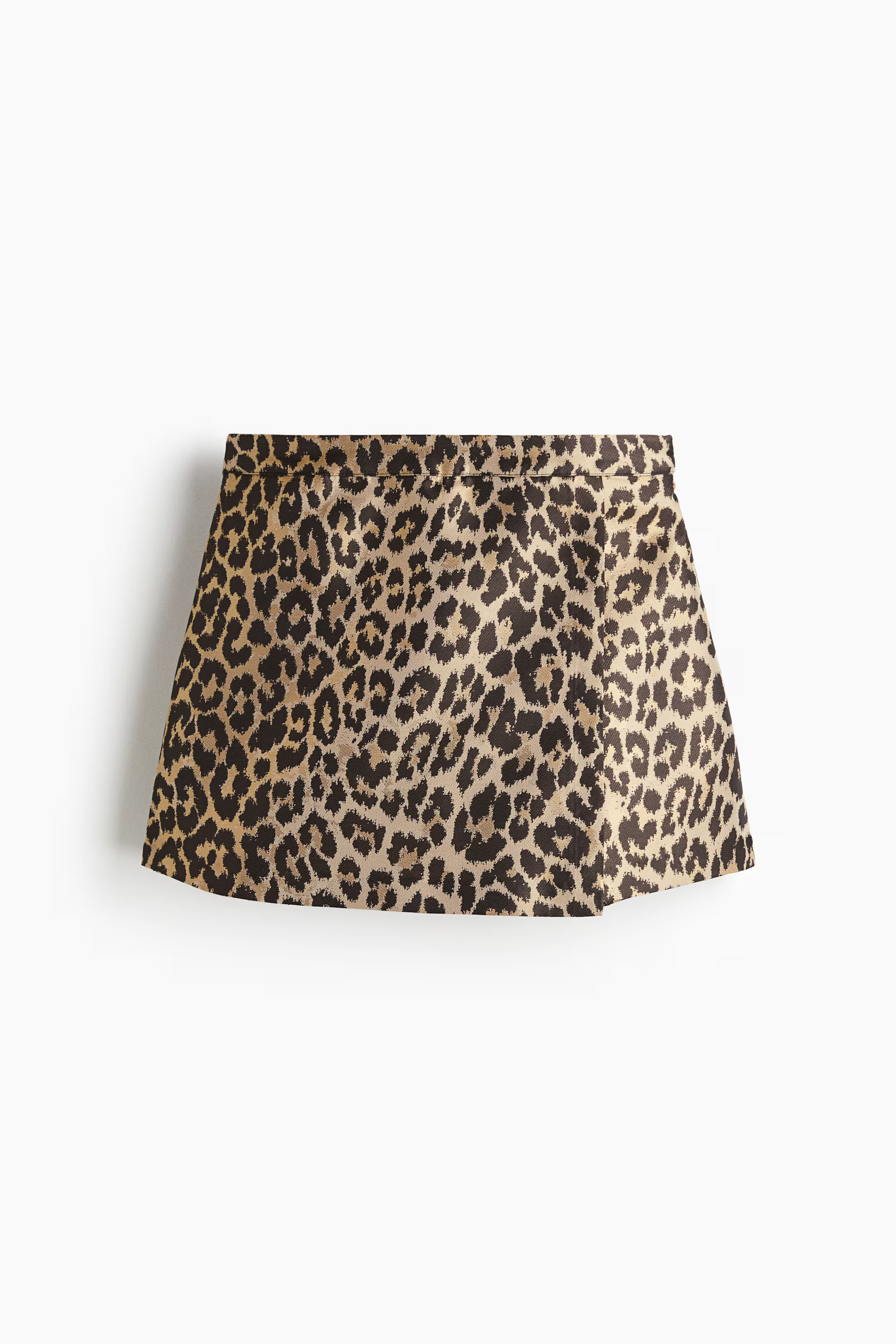 Wrap skort - Beige/Leopard print - Ladies | H&M GB | H&M (UK, MY, IN, SG, PH, TW, HK)
