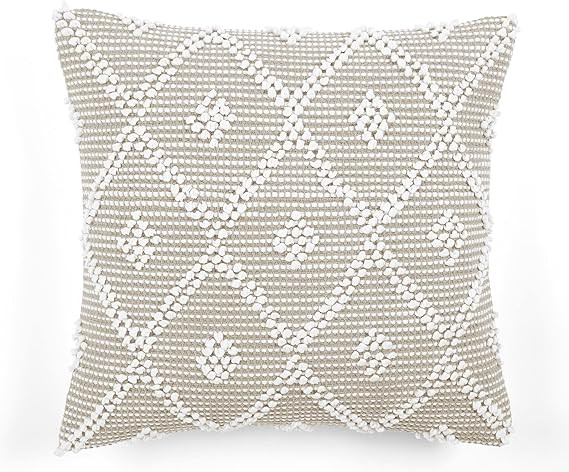 Lush Decor Adelyn Decorative Pillow Cover, 20" x 20", Neutral | Amazon (US)